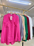 Summer Band Collar Pocket Shirts